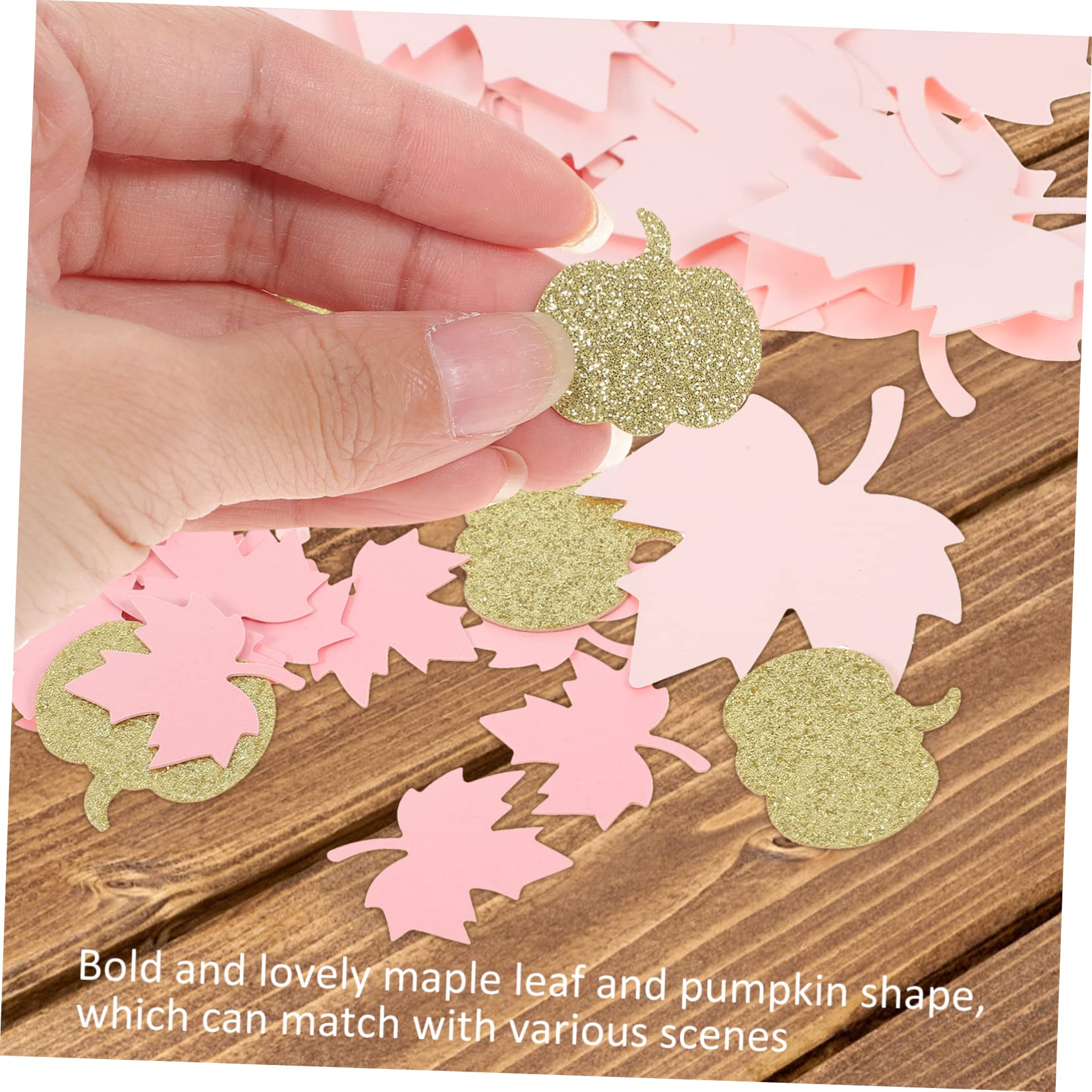 Alipis 10confezioni Decorazioni Festive Confetti e Zucche Per Ringraziamento Per Shower e Autunnali Per Centrotavola Fotografici