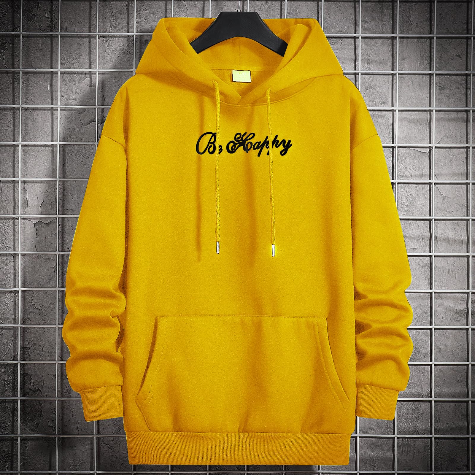 Fleece Sudaderas Hombres con Capucha Estampado Pullover Manga Larga Hoodie Casual