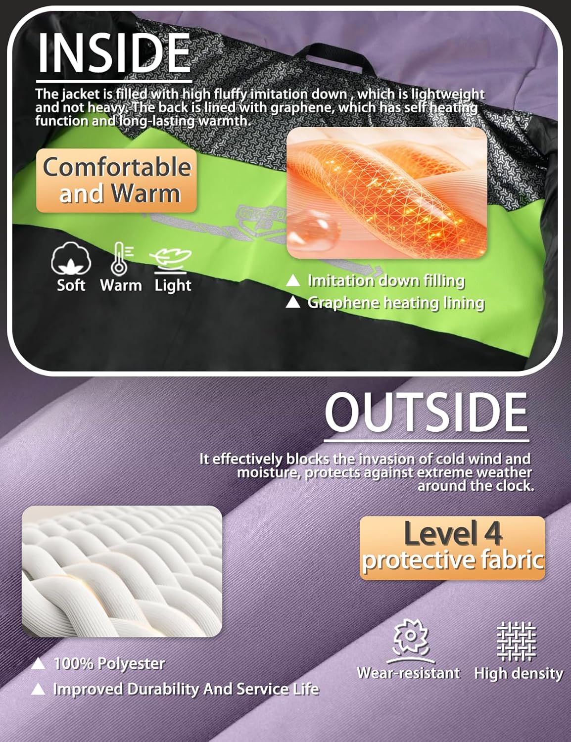 Women's Puffer Jacket Warm Winter Down Coat Waterproof Hooded Parka Coats Thicken Insulated Outerwear - Image 5