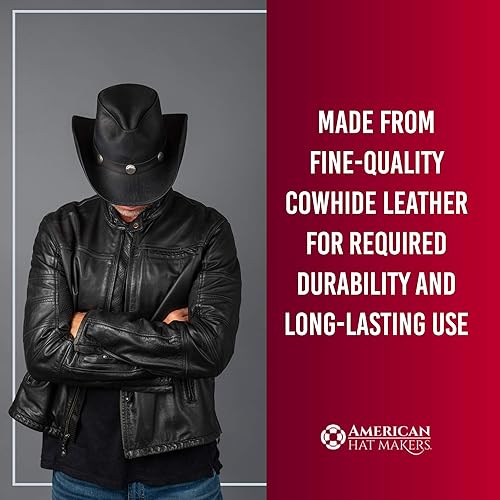 Miniatura 9 de American Hat Makers Cyclone Western - Sombrero vaquero de piel para hombres y mujeres de Double G