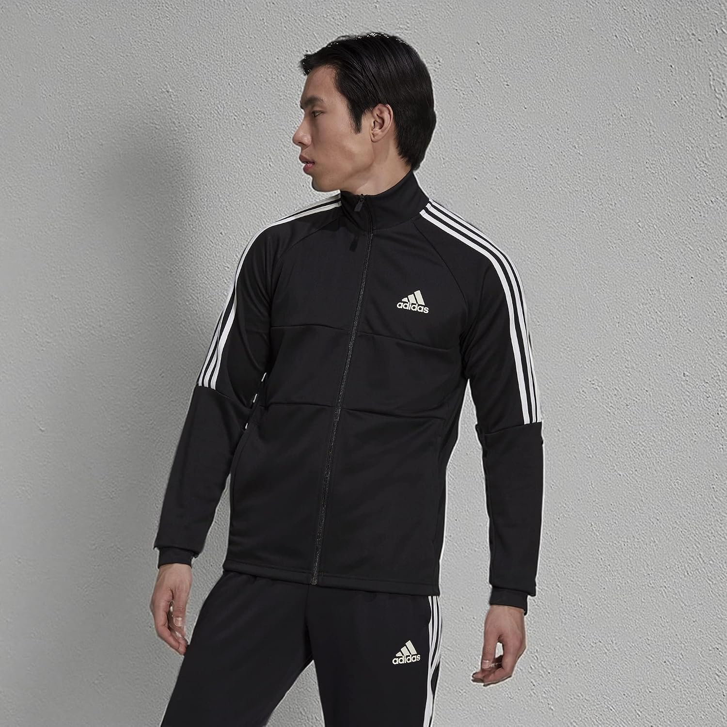adidas Men's Aeroready Sereno Cut 3-stripes Slim Track Top