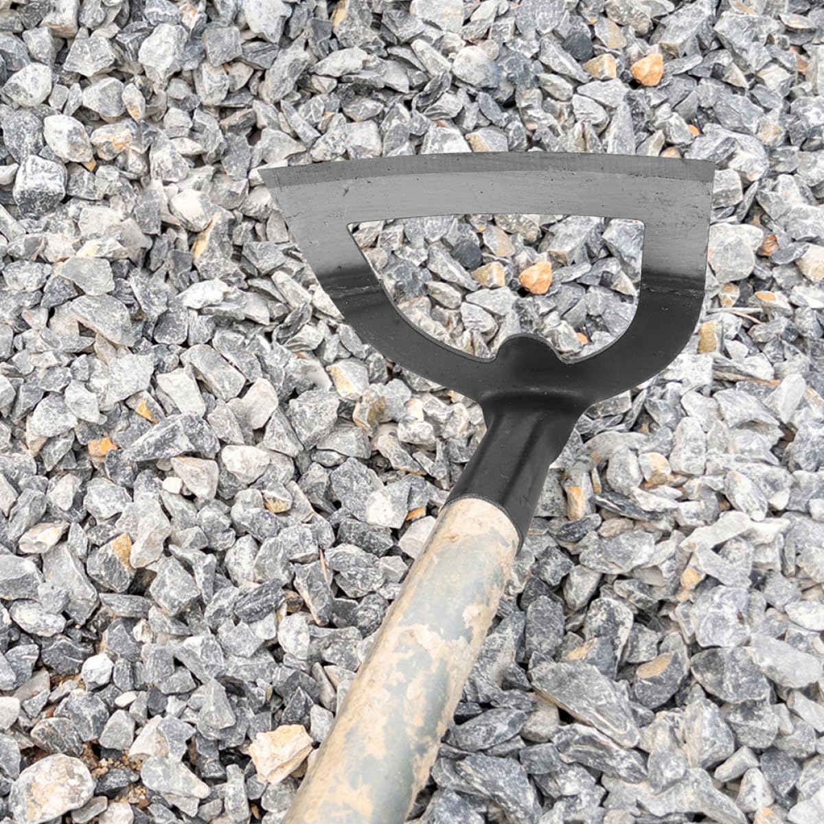 Supvox 2 Stück Hohlhacke aus Edelstahl Unkrautstecher mit Scharfem Hackenkopf Klassische Gartenhacke zum Bodenauflockern und Unkraut Jäten Ergonomisch gegen Ermüdung