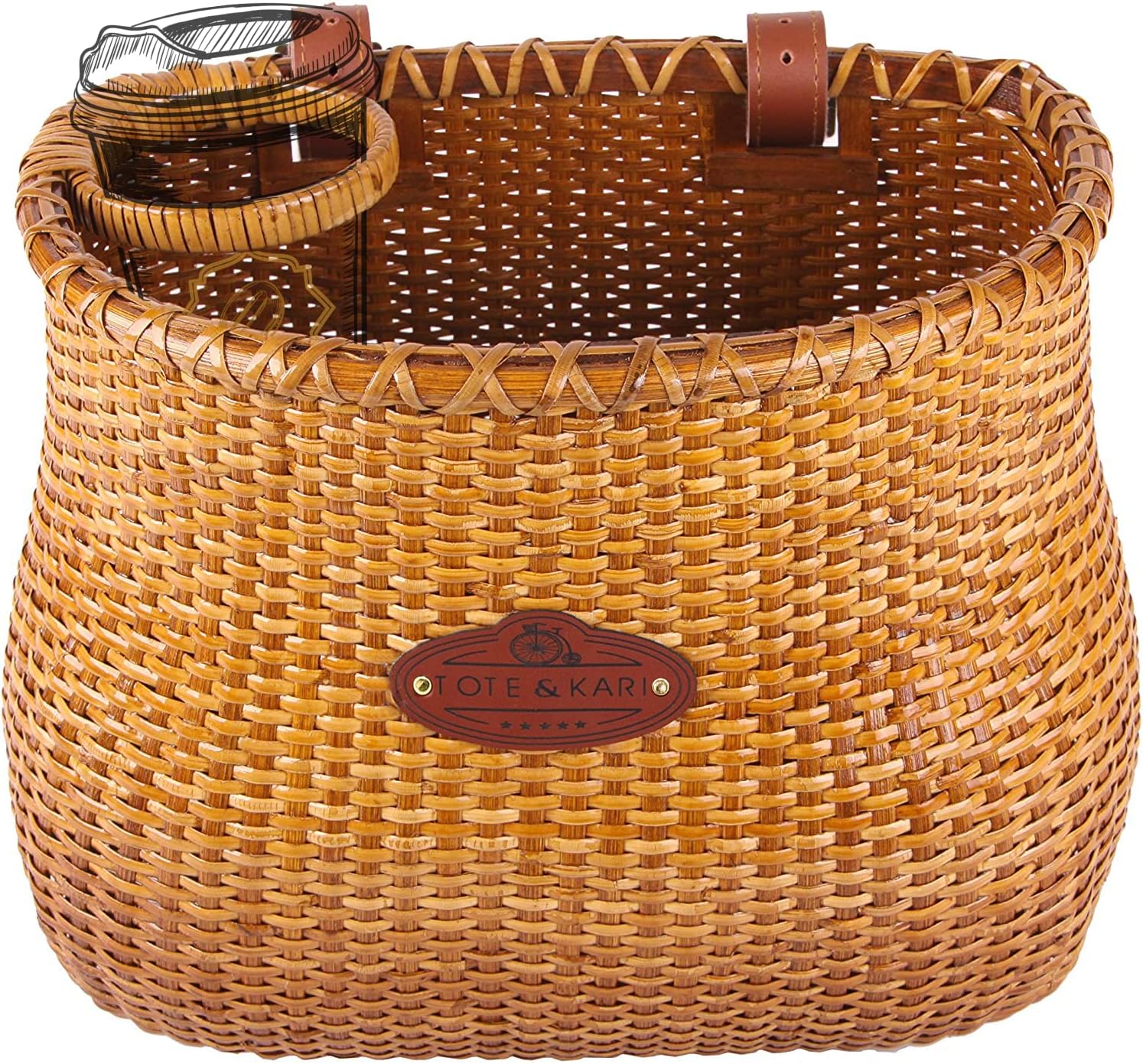 Proper Velo Company Sunnyside Wicker Pannier Durable