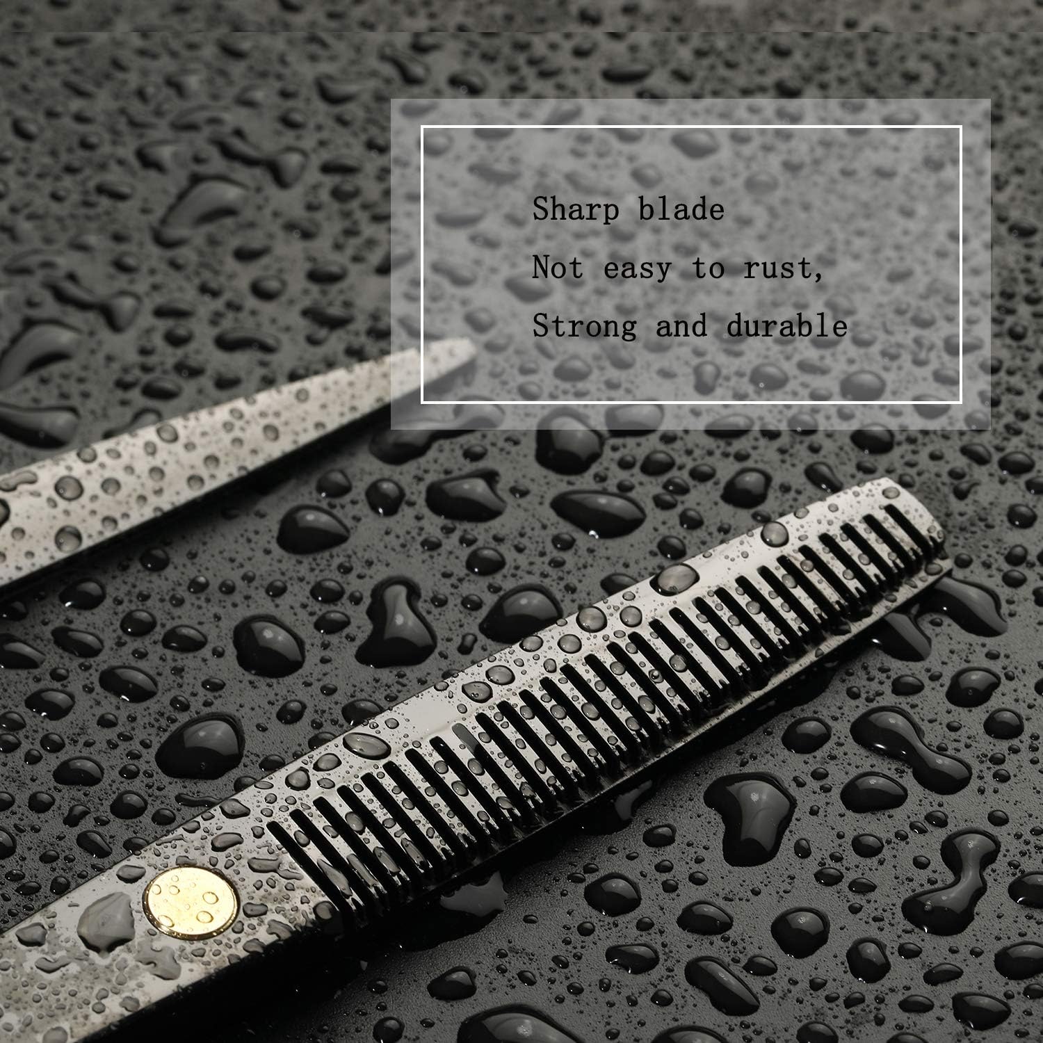 Hairdressing Scissors Flat Cut Hairs Cutting Bangs Stainless Steel Thinning Hair Teeth Scissors Professional Hair Scissor Set (Silver) : Beauty & Personal Care
