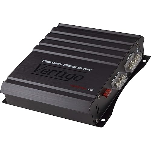 Power Acoustik VA2-1400D Vertigo Series 1,400-Watt Max 2-Channel Class D Amp