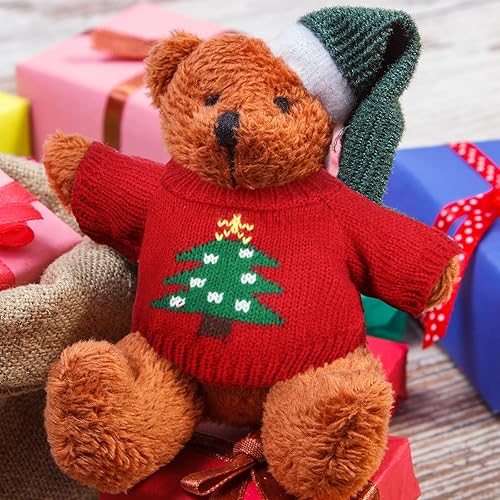 Miniatura 6 de Bencailor Conjunto de ropa de elfo de Navidad de 10 piezas, ropa de muñeca de Navidad, ropa de muñeca de invierno para Navidad, ropa de muñeca para