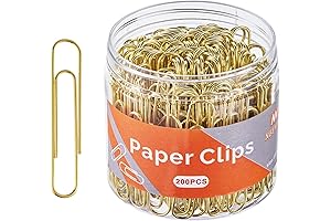 Jumbo Gold Paper Clips: Organize with Style