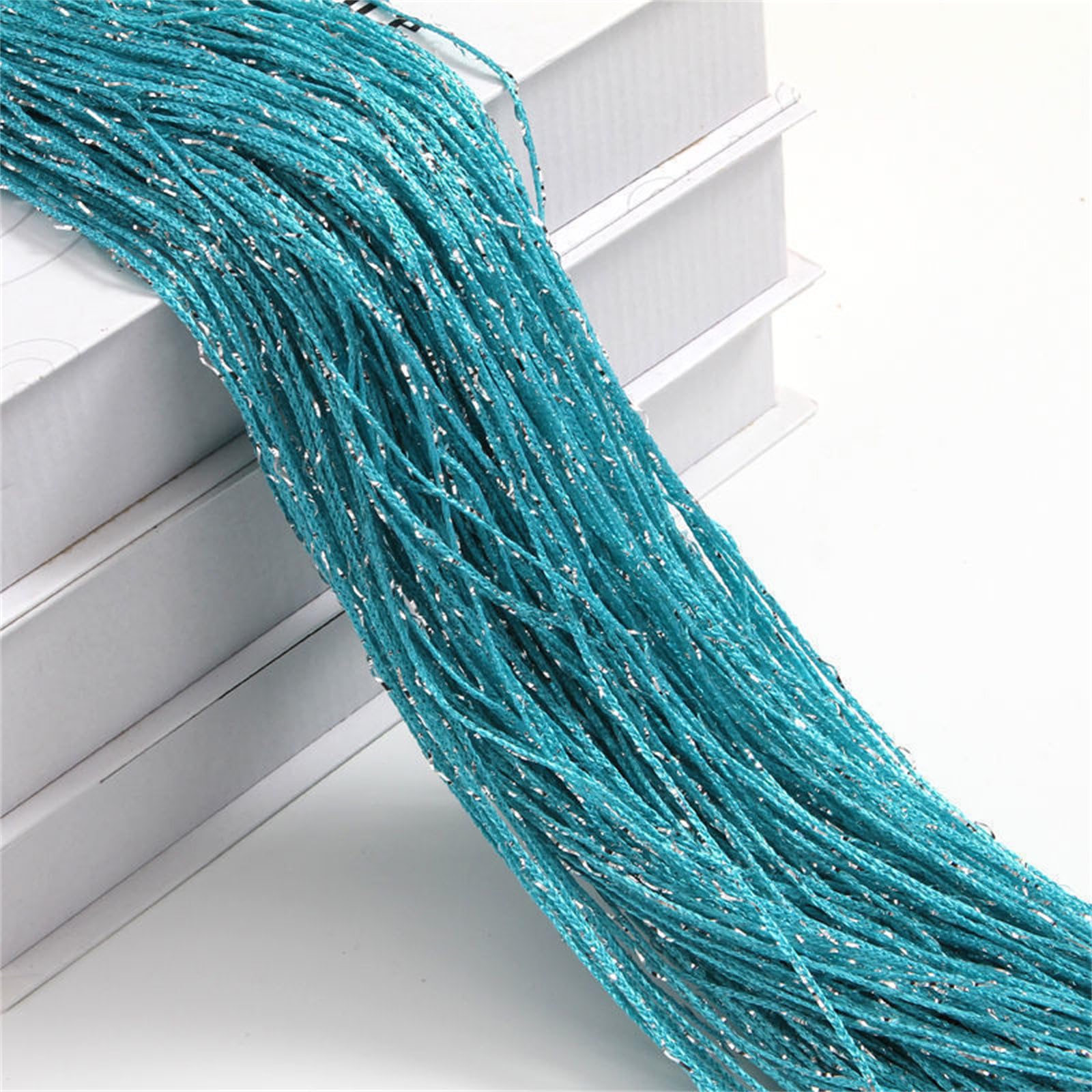 Surwin String Curtains for Doors Fly Screen, String Bead Curtain Simplicity Room Divider Beads Door Indoor Outdoor Window Hallway Tassel Doorway Living Room Bedroom Home Decor (3x2m,Turquoise)