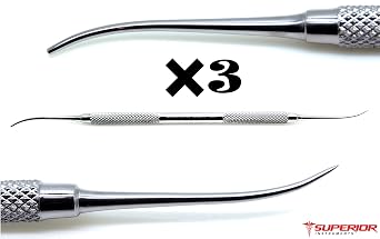 Dental Pk Thomas Wax Carvers P.K 2 Restorative Double Ended Waxing Modelling 3 Pieces Instruments