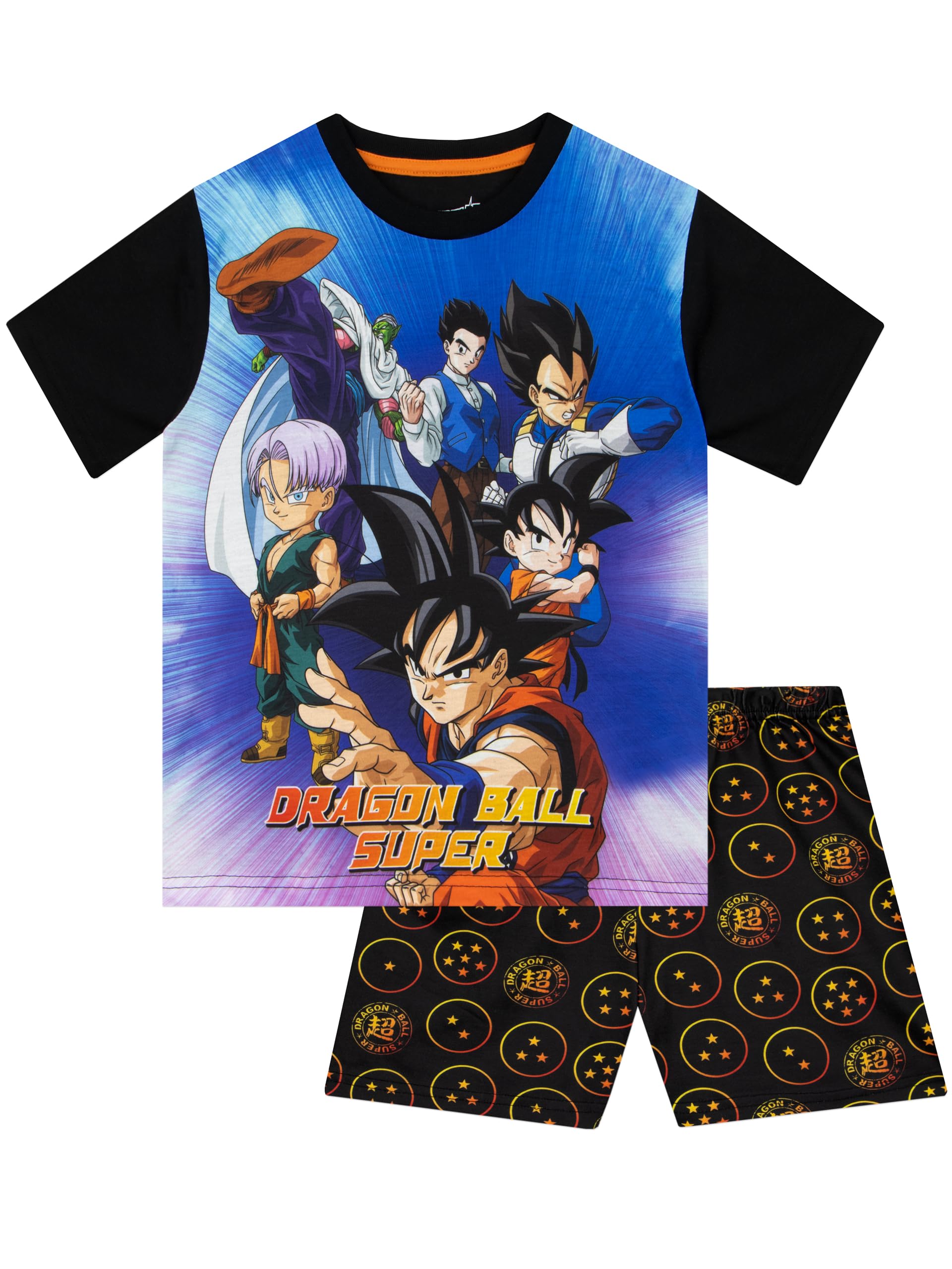Dragon Ball Z Pyjamas | Boys' Pyjama Sets | Anime Boys PJs | Official Dragon Ball Merchandise | Black 5-6 Years