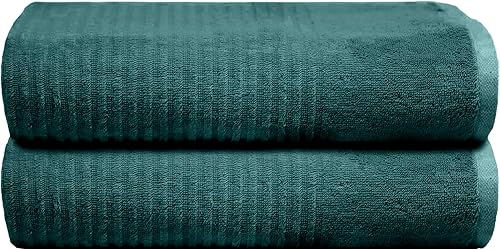 TRIDENT Simply Fresh - Juego de toallas de algodón muy suave, de secado rápido, fácil de cuidar