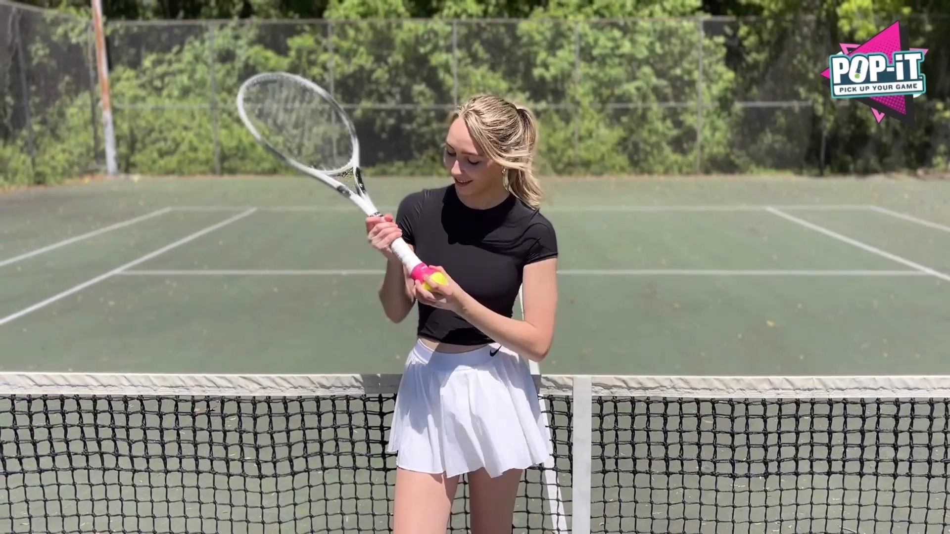 POP-IT Dispositif De Ramassage De Balles De Tennis Pour Raquette – Mains Libres, Récupérateur De Balles Sans Flexion | Léger Et Durable | S'adapte à La Plupart Des Raquettes | Idéal Pour