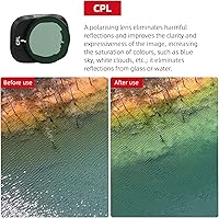Vista 4 de BRDRC Mini 3 Pro - Juego de filtros CPL, ND8/PL, ND16/PL, ND32/PL, ND64/PL, ND128/PL Filtro de densidad neutra compatible con DJI Mini 3 Pro/Mini 3