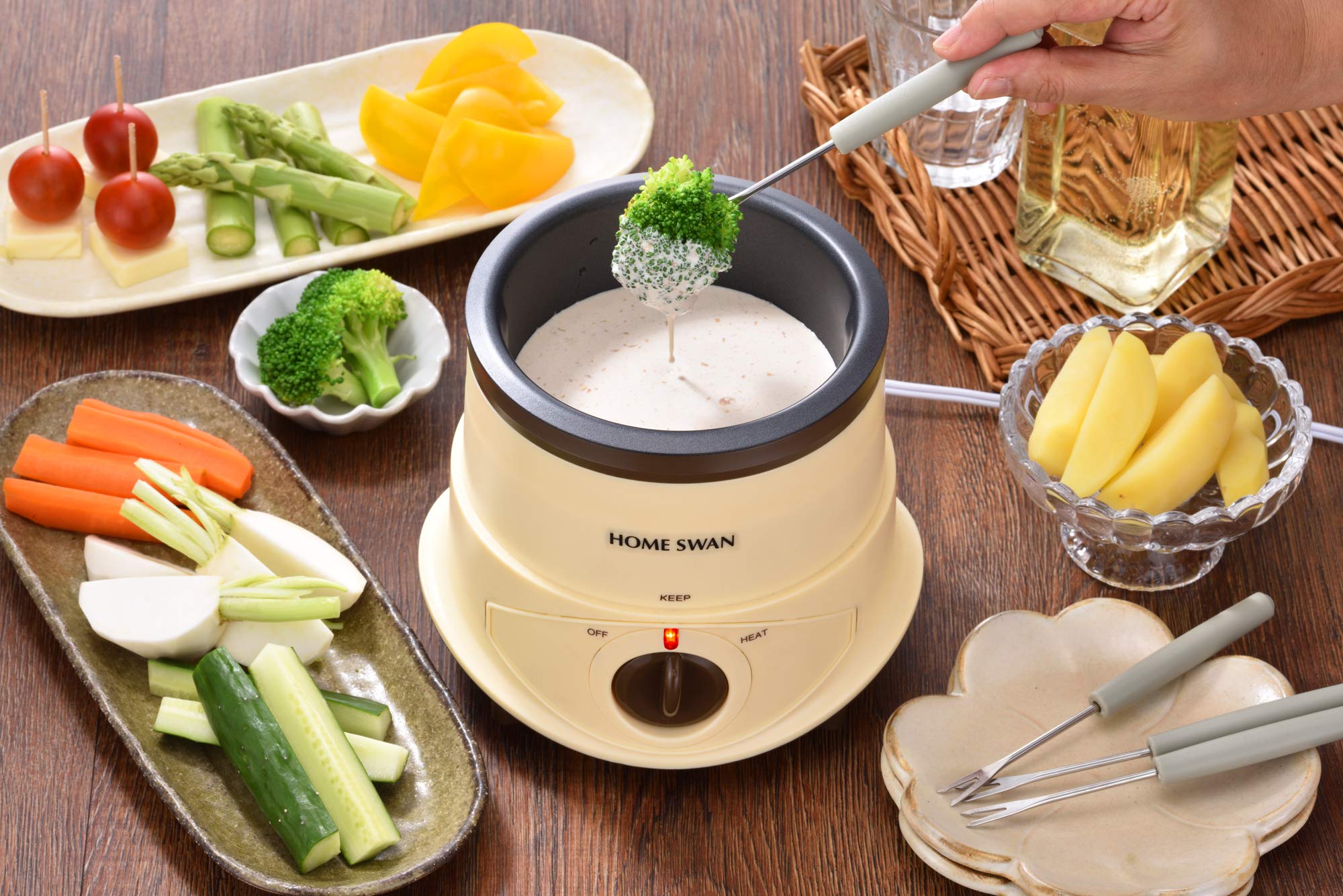 Amazon.co.jp: Let'sぱくぱく チーズフォンデュ : ホーム＆キッチン