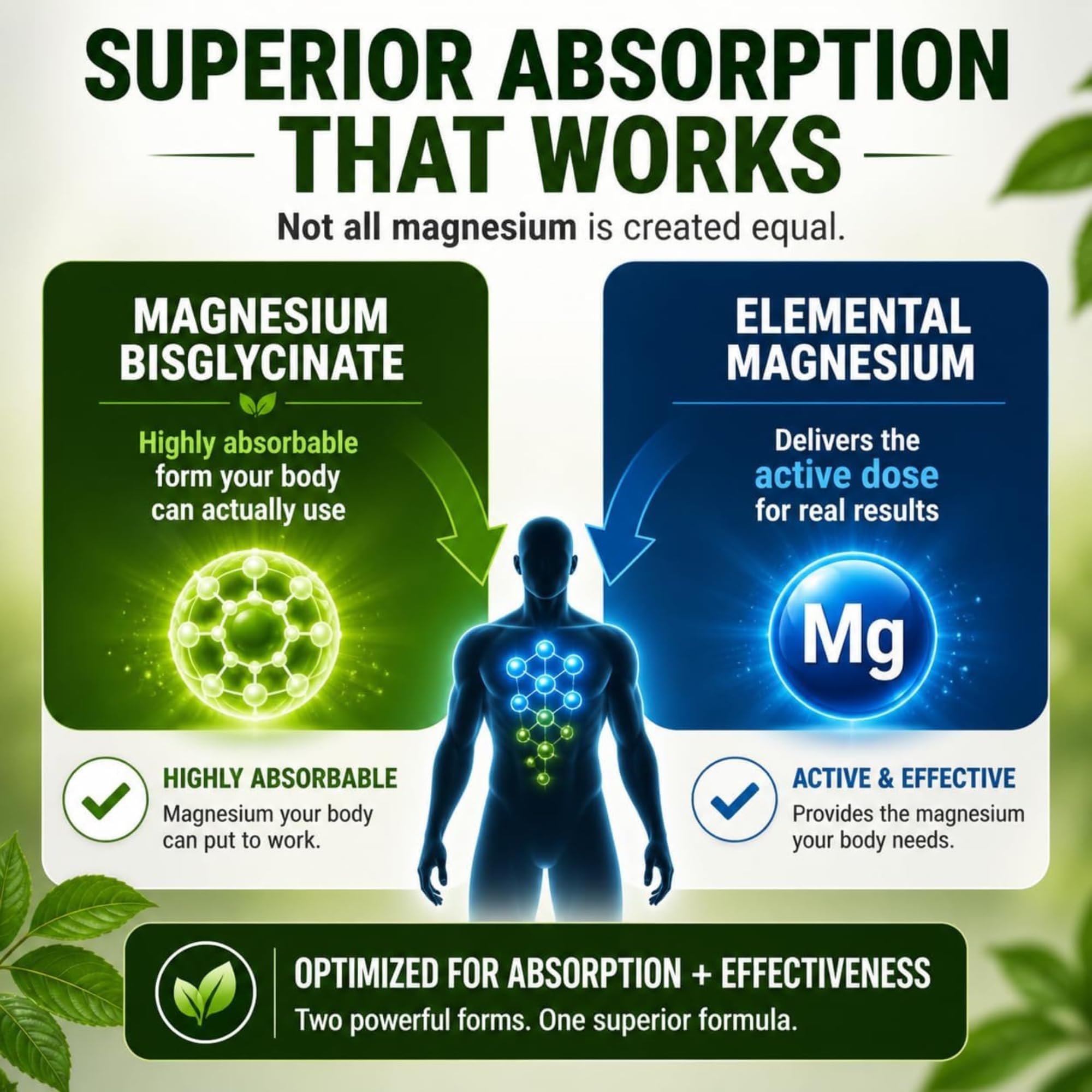 New Roots Herbal Magnesium Bisglycinate Plus, 120 Veggie Capsules 60-Day Supply - 150mg Elemental Magnesium, Supports Active Living, Non-GMO, Gluten-Free, Gentle on Digestion with Superior Absorption — Amazon image 4
