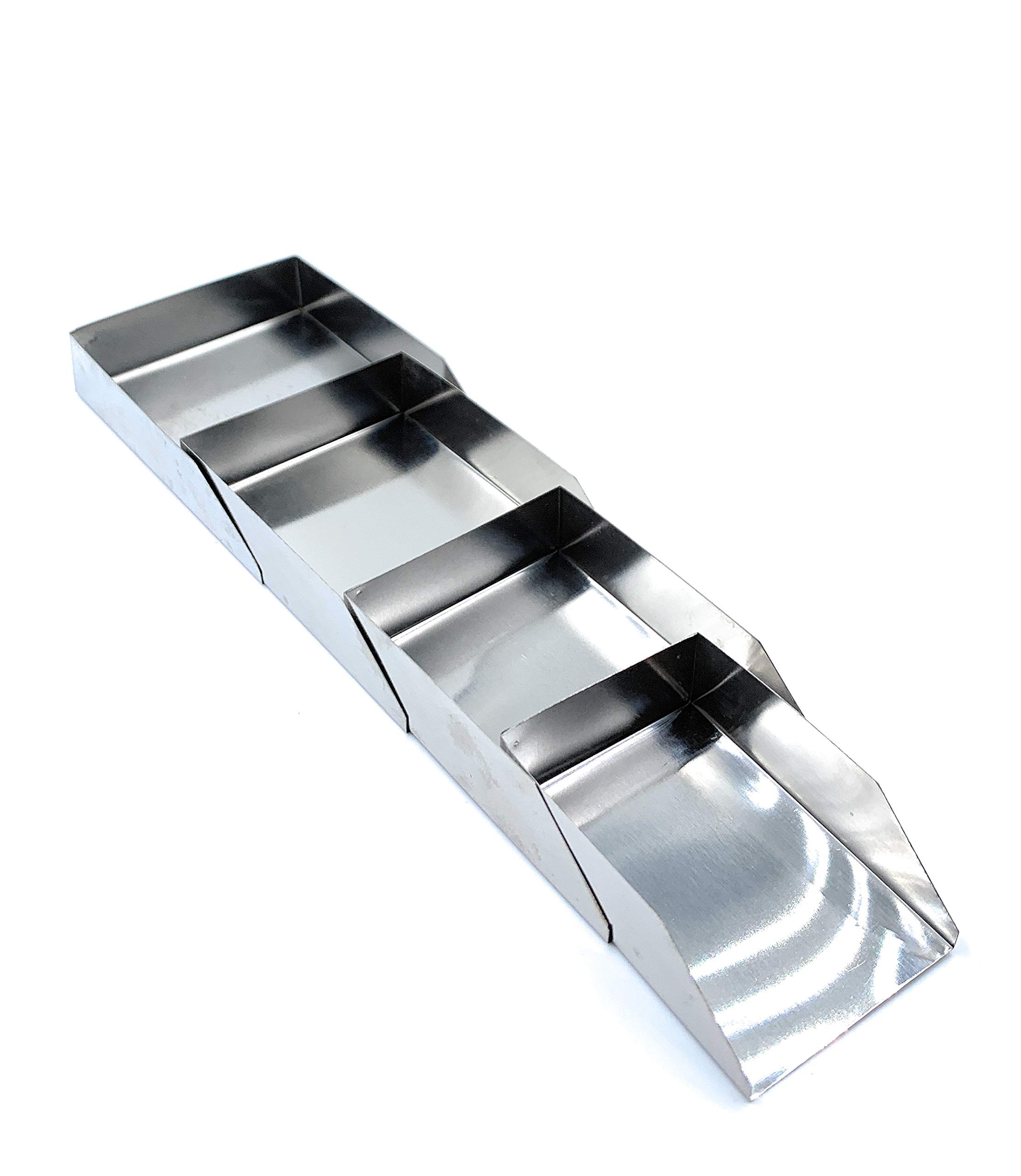 Stainless Steel Shovel Scoop Set of 4 Sizes for Sorting of Diamonds/Gemstones/Beads/Pearls/Semi Precious Stones for Sorters & Graders, Jewellery Retailers/Manufacturers, Showroom, Boutiques, etc
