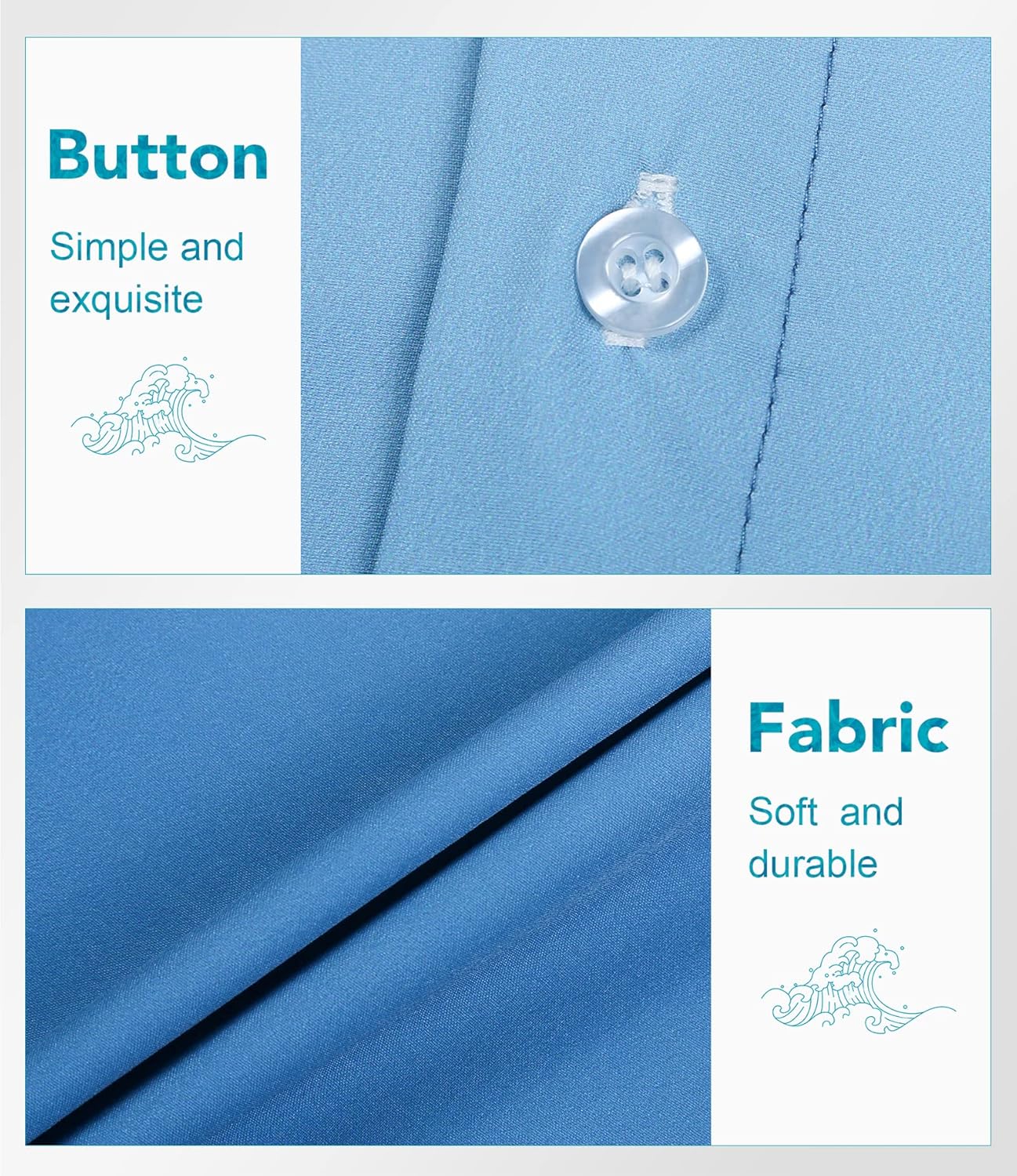 BOJIN Men's Hawaiian Shirts Short Sleeve Button Down Casual Shirts Summer Printed Tropical Floral Aloha Beach Shirts - Image 5