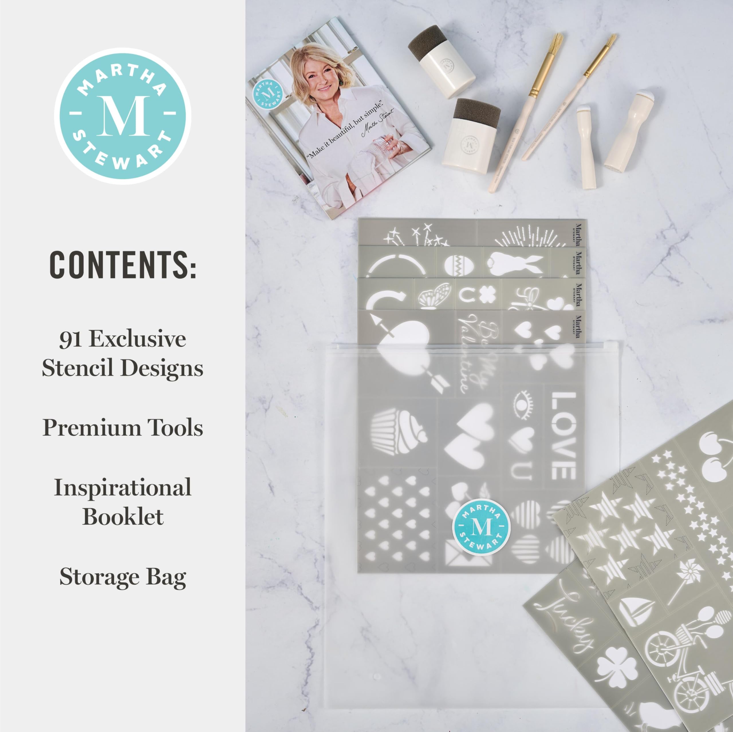 Martha Stewart Kit di stencil da 15 pezzi, per celebrazioni
