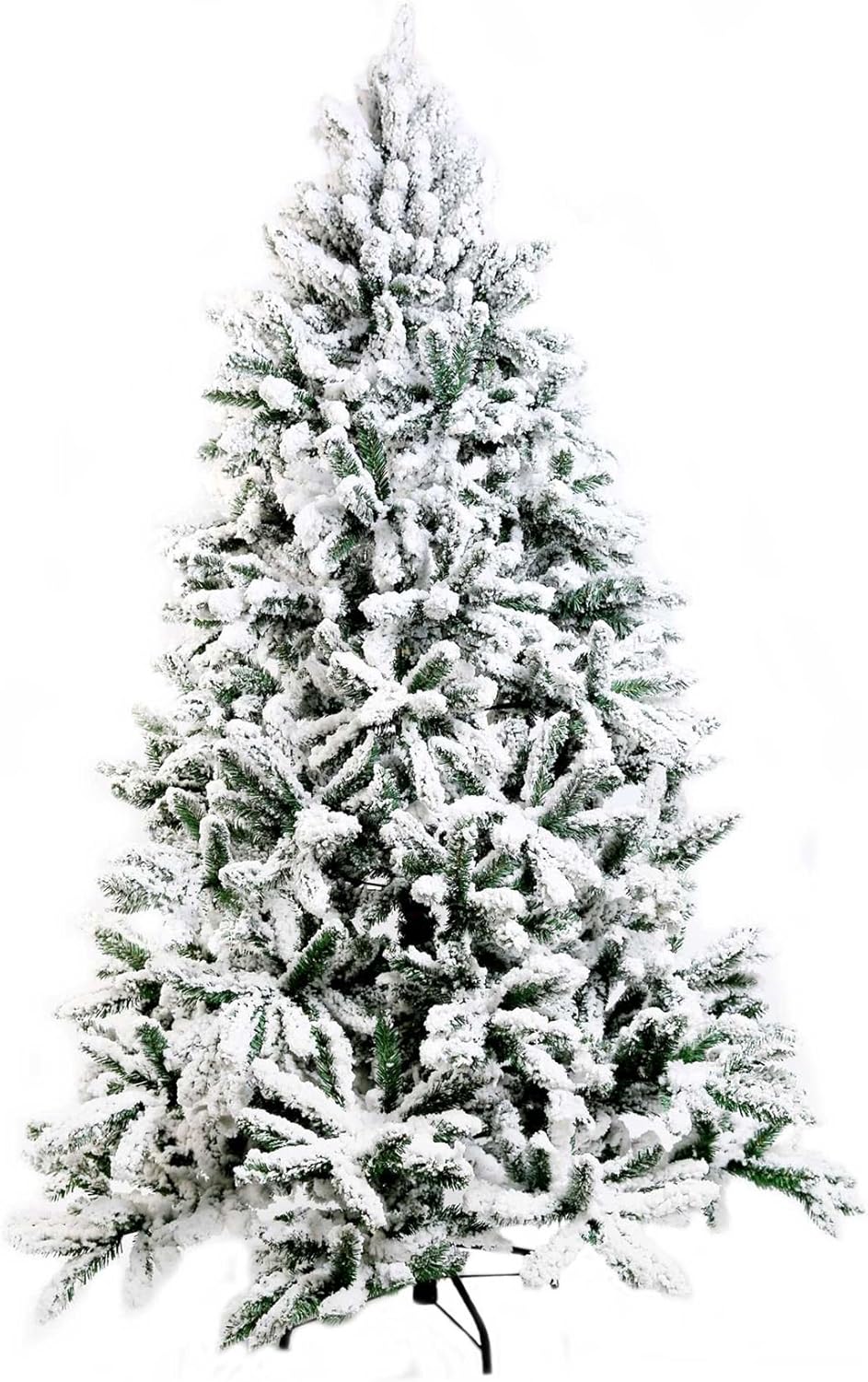 Shatchi 6ft 180cm Artificial Christmas Tree Snow Covered