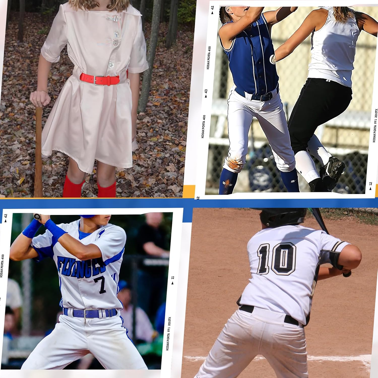 VONMELLI Youth Baseball Belt and Socks Combo, Elastic Softball Belts and Socks for Boys and Adult (2 Pairs of Socks & 1 Belt) - Image 6