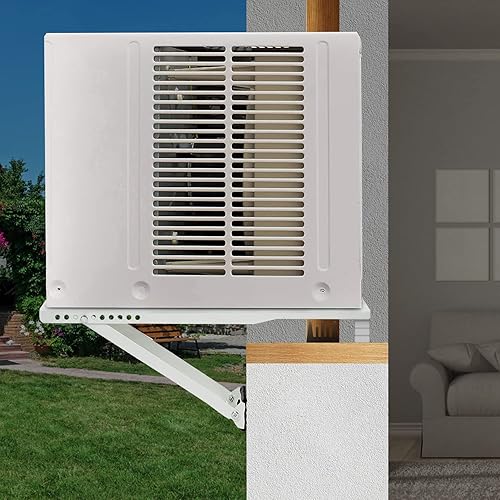 Miniatura 7 de Soporte de aire acondicionado para ventana, alivia el estrés del peso en el marco de la ventana, soporte seguro para AC, se instala desde el