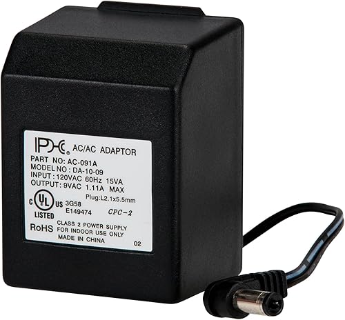 Parts Express Adaptador de CA de 9 VCA 1000mA