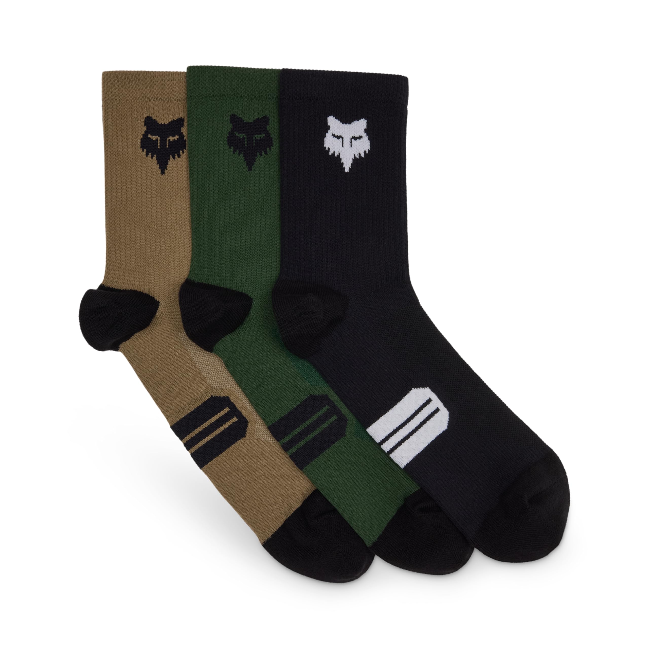 Fox Racing Unisex 15,2 cm Ranger Mountainbike-Socken, 3er-Pack