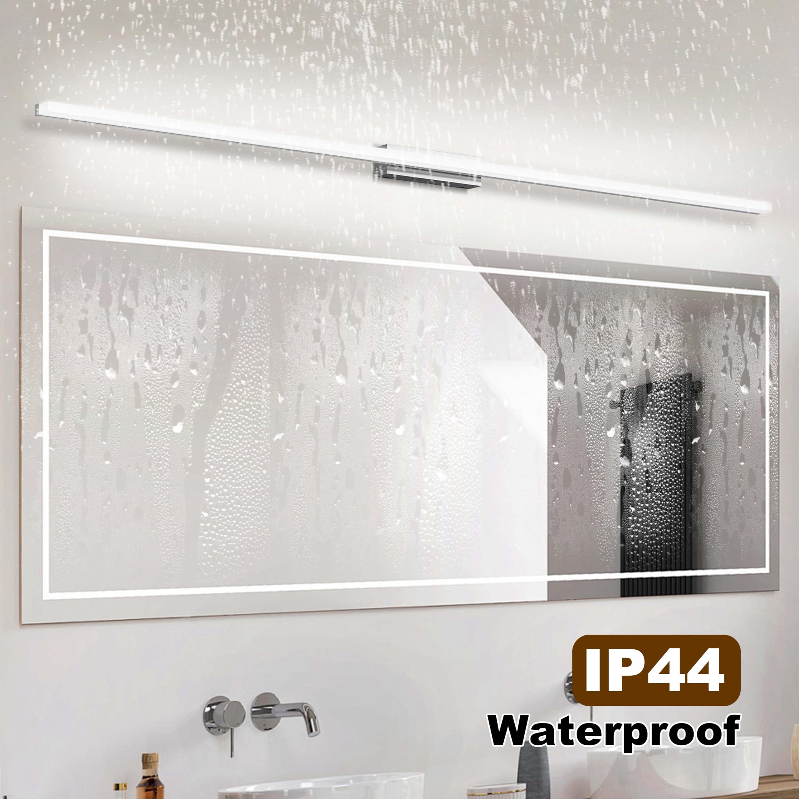 LED Spiegelleuchte Badezimmer 150CM IP44 Kaltes Weiß 6000K 36W Wandleuchte