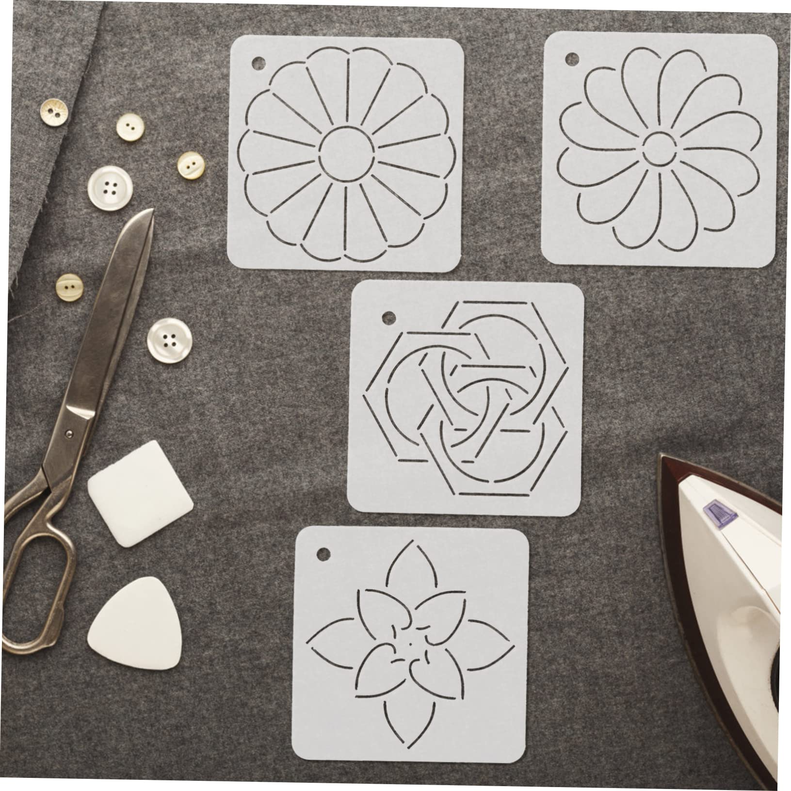 18 Pollici tavola da tracciamento per trapuntatura strumento patchwork per cucire stencil da ricamo righello da ricamo righello per modelli di disegno modello patchwork Acrilico BELLIFFY