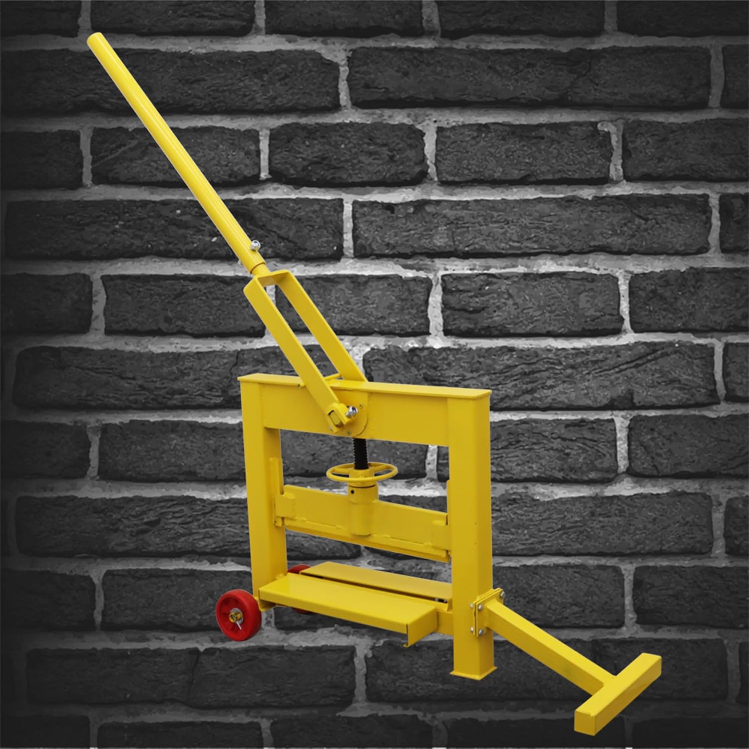 Paving Block Splitter Brick Cutter Manual Paving Block Cutter Brick Stone Cutting Tool with Wheels Pavers Tool for Stone Splitting