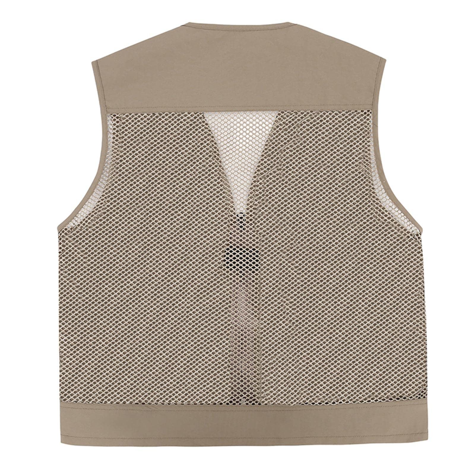 Gilet da Pesca da Uomo Morbido con Portaborraccia, Senza Maniche, Traspirante, Ideale per La Fotografia, Le attività All'aperto E Il Tempo Libero.