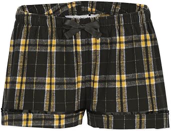 boxercraft Flannel Pajama Shorts for Women, Soft and Comfy Lounge Bottom