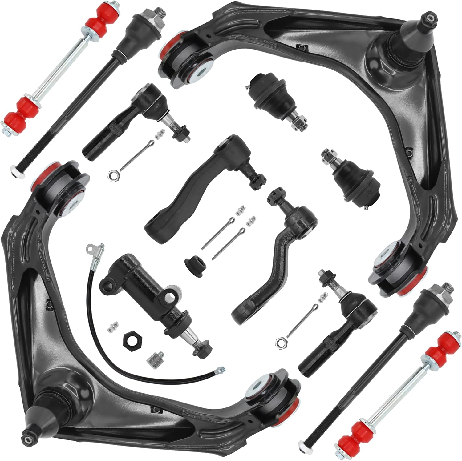 13pc Front Suspension Kit for 2001-2010 Chevy Silverado GMC Sierra 2500 3500 HD, Suburban Avalanche 2500, Yukon XL 2500