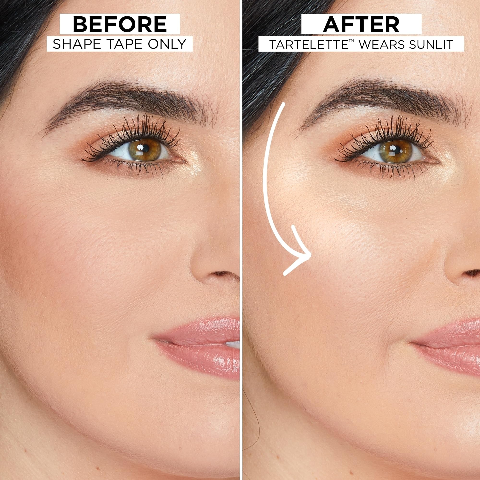 tarte shape tape glow powder - sunlit (sheer opalescent glow) - full size