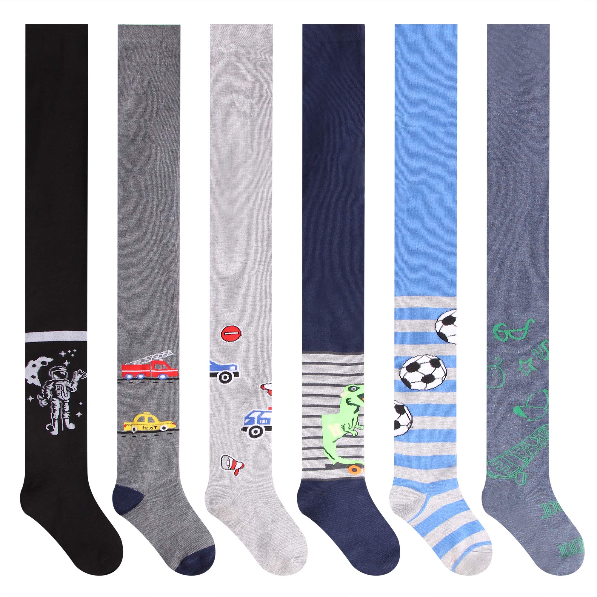 L&K-II 3/6 paquetes Mallas de punto bebé niño infantil con diferentes estampados multicolor 27253