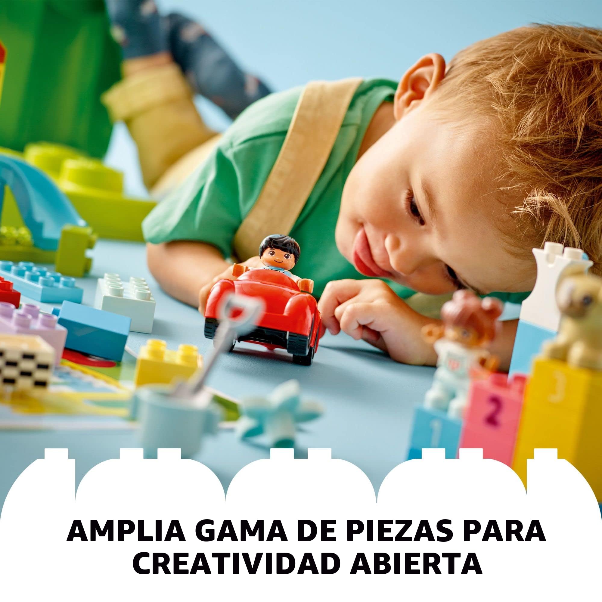 Set De 50 Bloques De Construcción Grandes Compatibles Con Duplo – 5 Colores Y 4 Formas Con Bordes Curvos, Ideal Para Niños De 3 A 5 Años