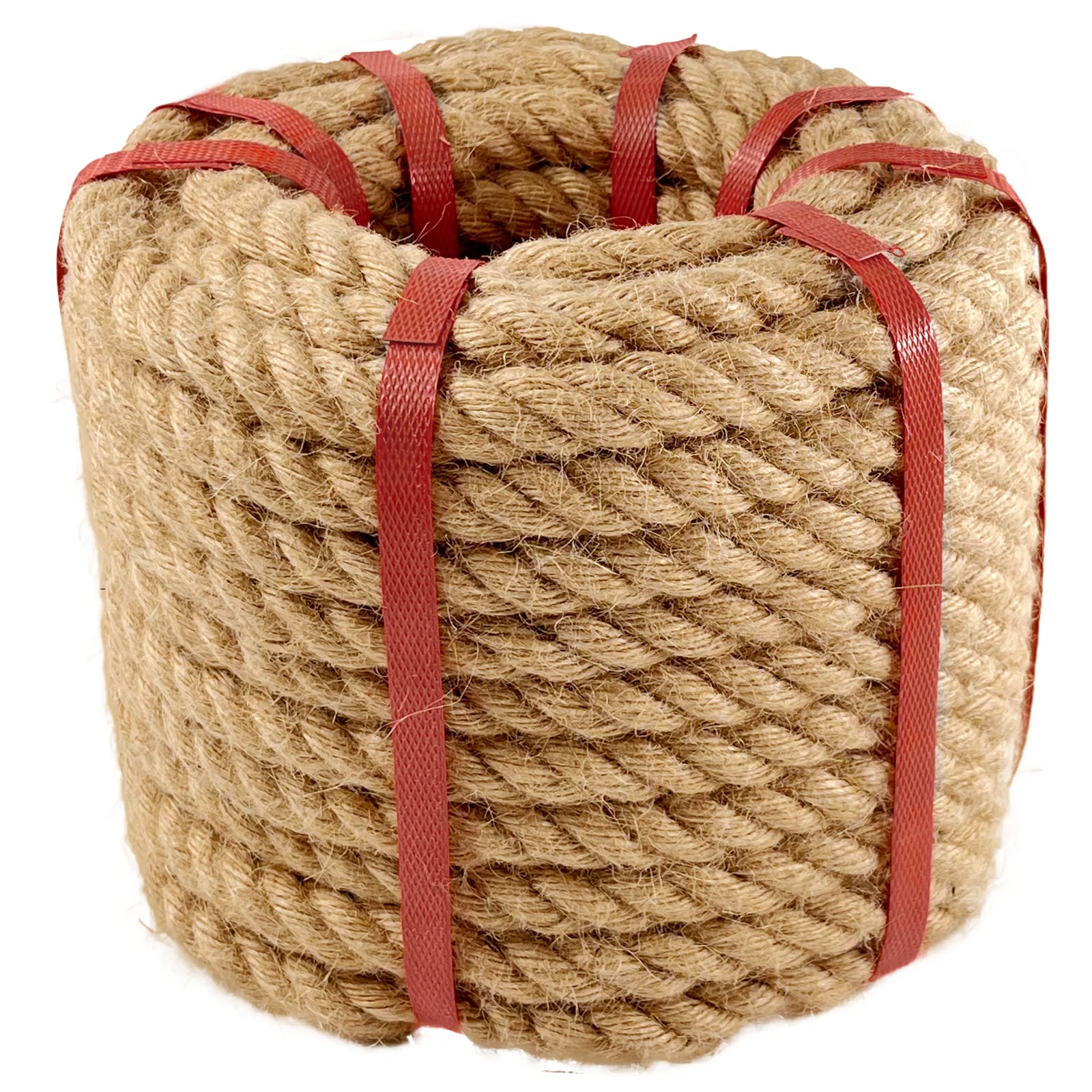 Natural Hemp Rope Jute Rope (3/4 in * 50 ft) Twisted Manila Rope for ...