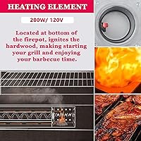 Vista 6 de Paquete de 2 encendedores de barra caliente compatibles con parrilla de pellets de madera Pit Boss y Camp Chef, el kit de elementos calefactores