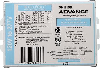 Philips Advance ICF-2S42-M2-LD SmartMate Advance IntelliVolt Ballast
