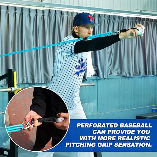 Miniatura 8 de Bandas de resistencia para lanzadores, equipo de entrenamiento de béisbol y softbol para mejorar la fuerza del brazo y el entrenamiento de