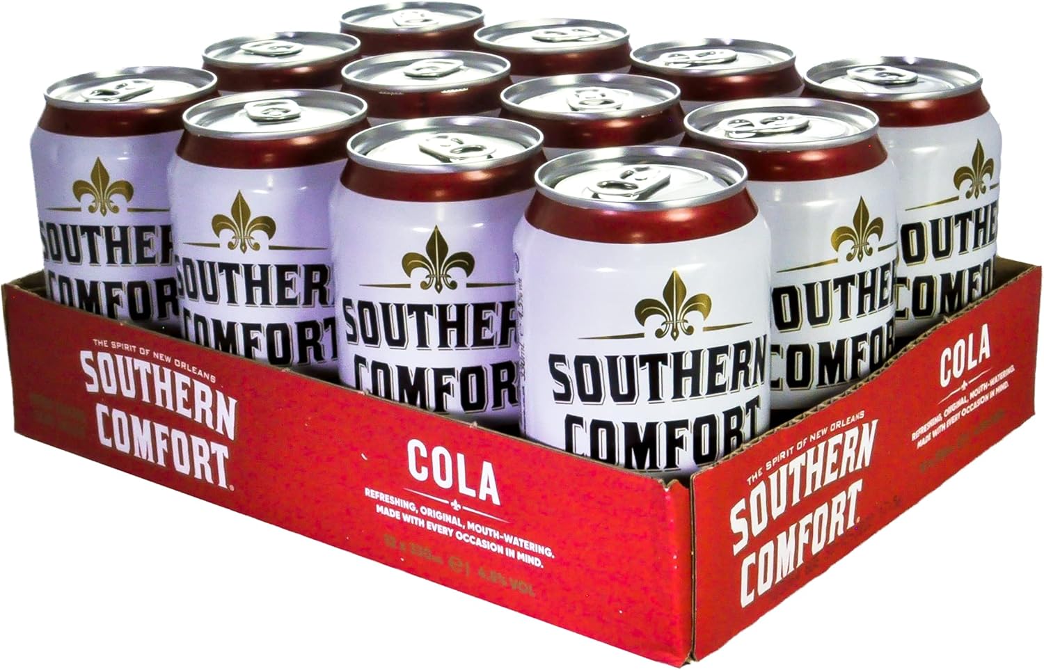 Southern Comfort and Cola Premixed Drink Can, 33 cl (Case of 12