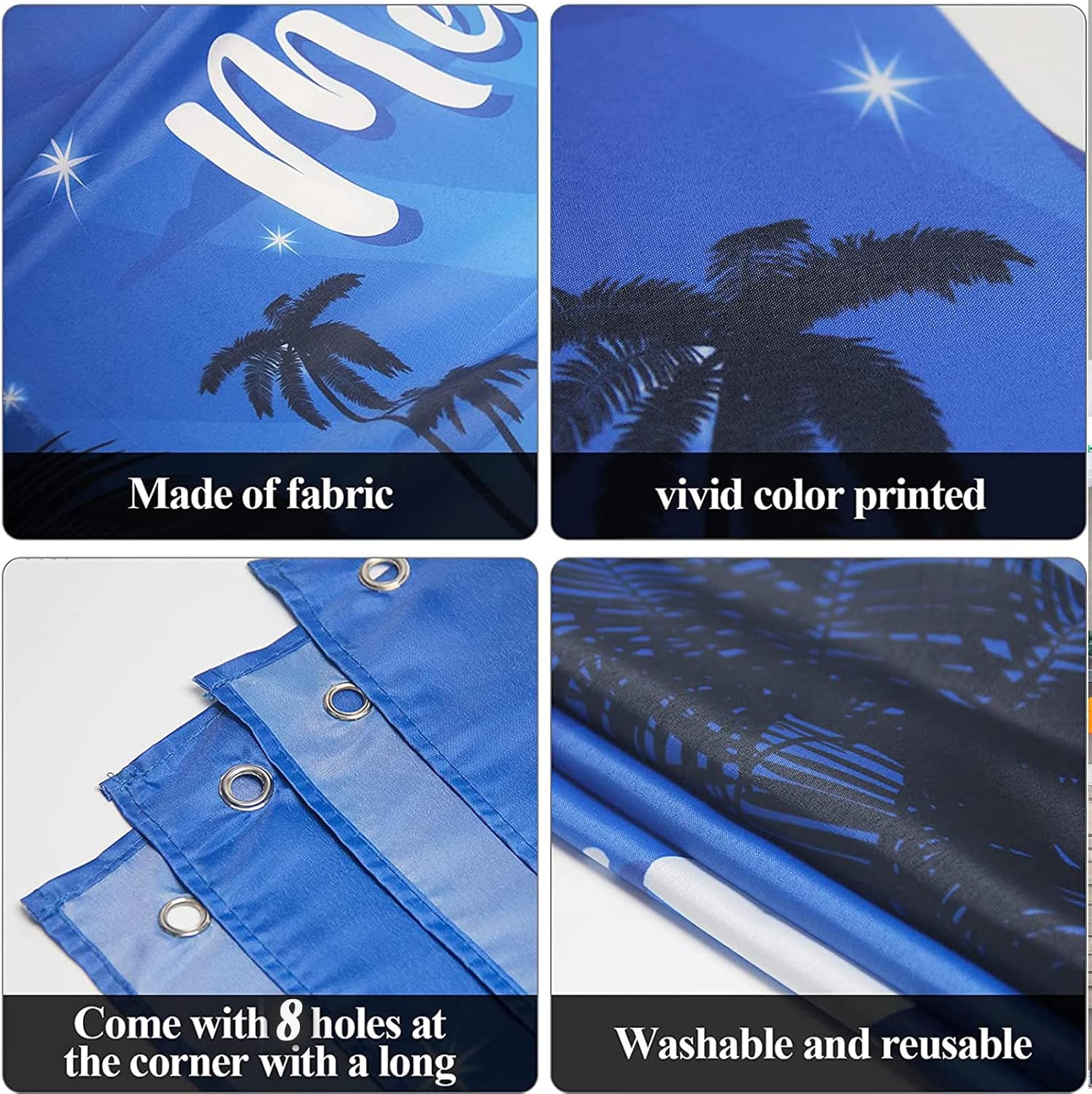 gisgfim Outdoor Holy Nativity Christmas Holiday Garage Door Banner Cover Decorations Large Manger Scene Religious Blue 2025 Christmas Backdrop Door Decoration - Big Size 6x13ft