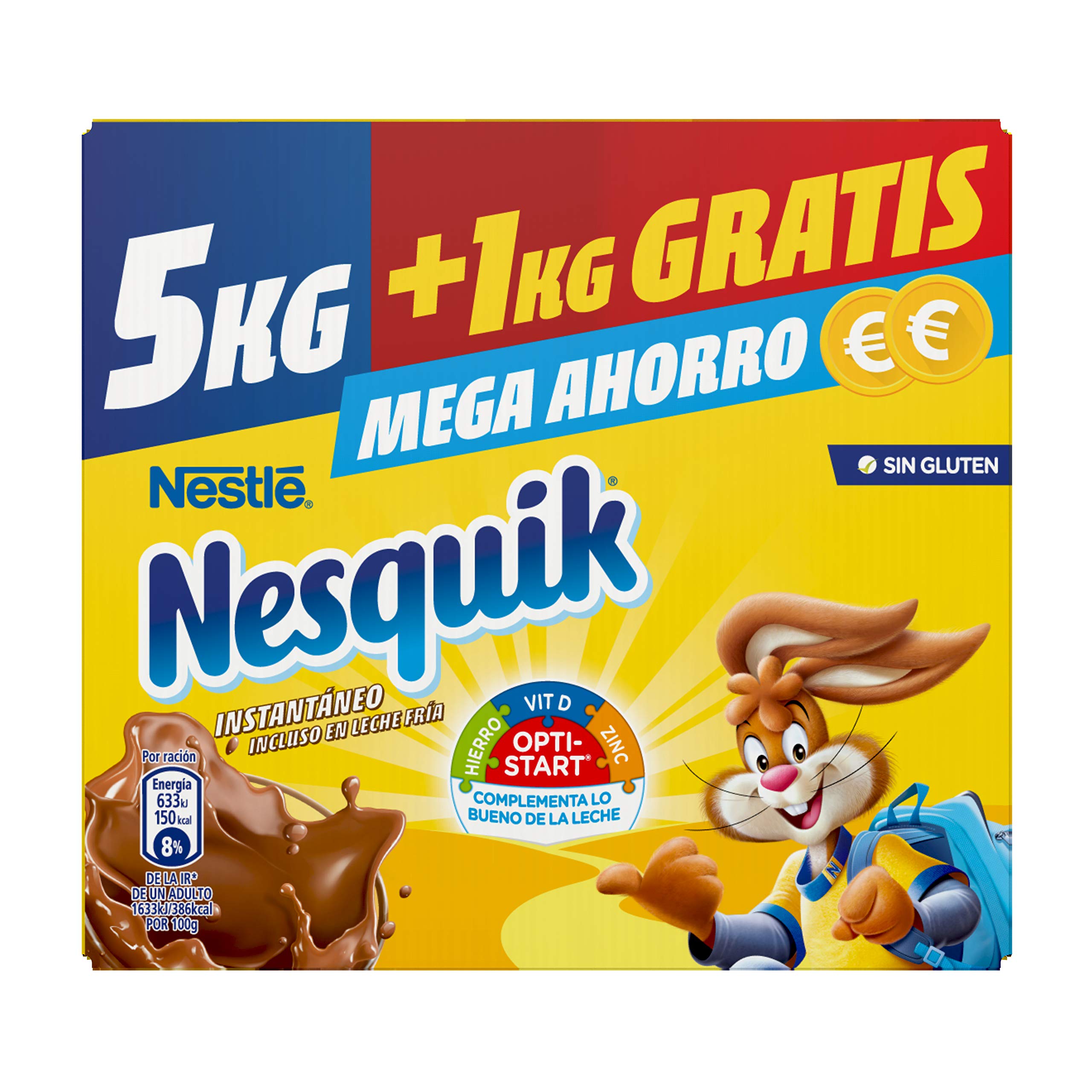 Nestlé Nesquik - Paquete de cacao soluble, 1 unidad x 6 kg