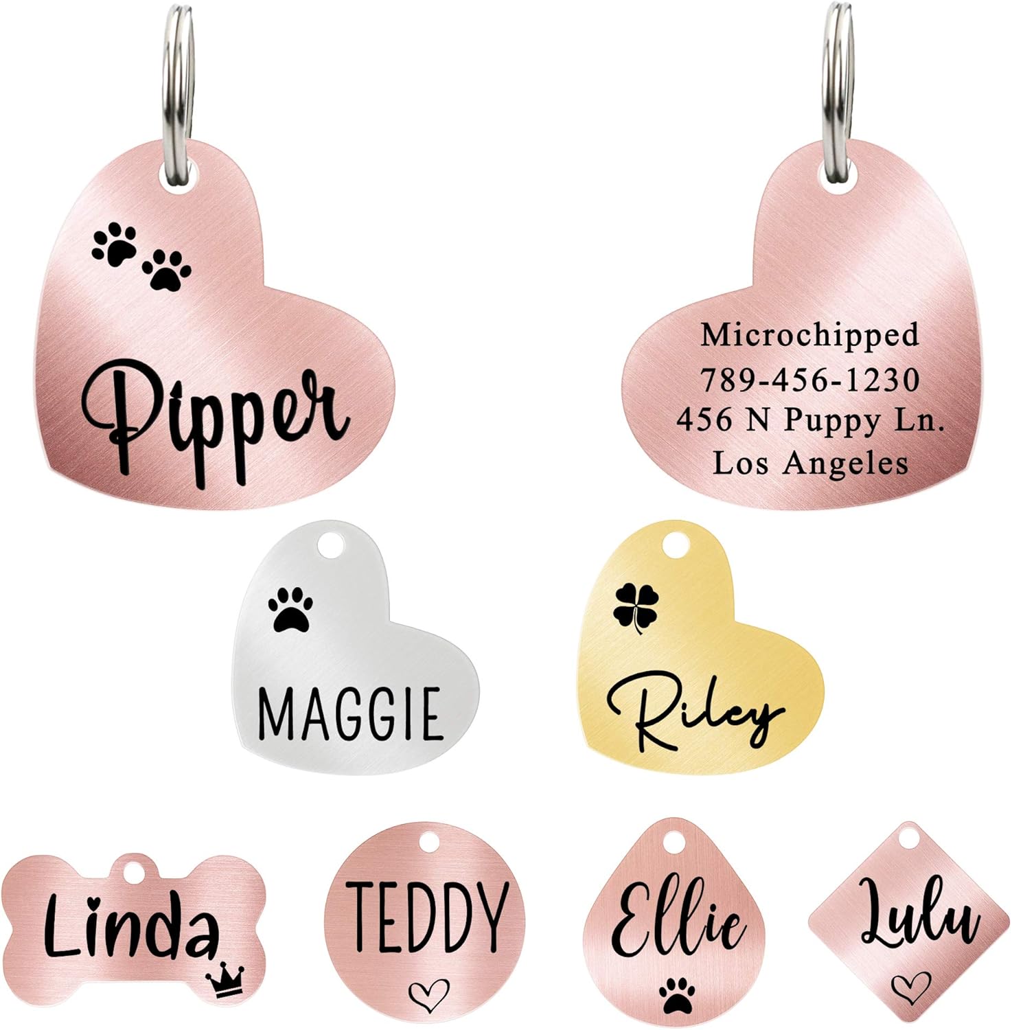 Ultra Joys Dog ID Tag, Custom Dog Tag, Personalized Dog Tag