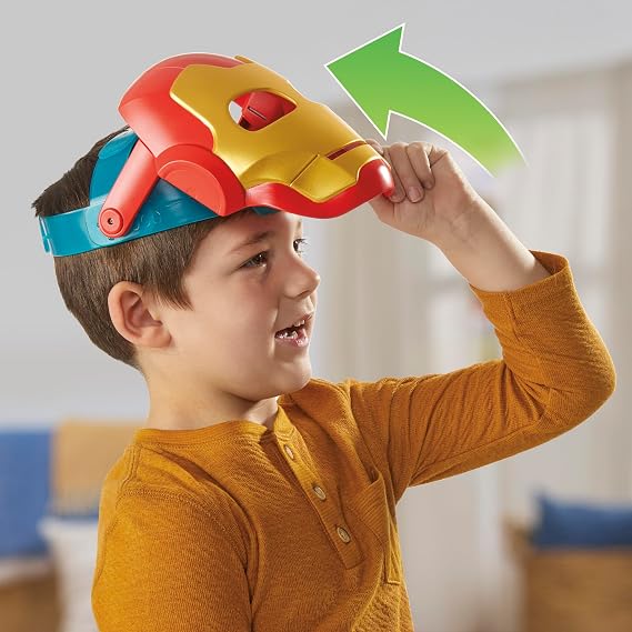 Marvel Iron Man and His Awesome Friends High-Tech Hero Role-play Set, Iron Man Mask and Electronic Glove, Super Hero Toys for Children, Ages 3+