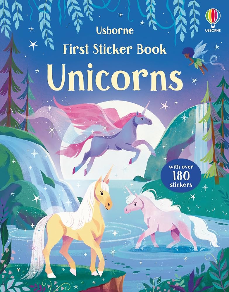 Usborne sticker book Unicorns シールブック First Sticker Book Unicorns (First Sticker Books): Beecham
