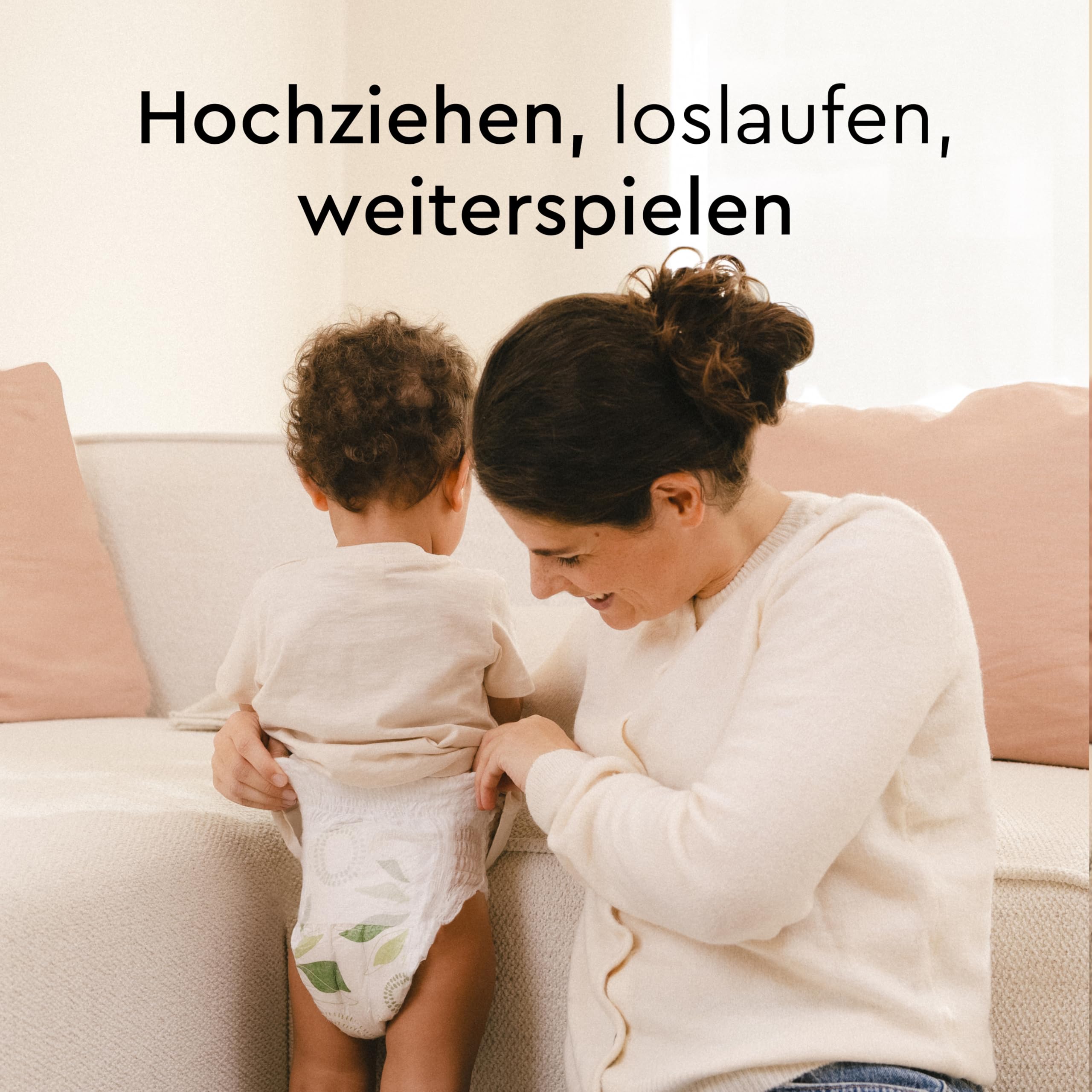 LILLYDOO green Baby Windeln Pants - Größe 6 (13+ kg), Monatsbox (114 Höschenwindeln), Sicherer Auslaufschutz - Hautfreundlich, Chlorfrei & Ohne Lotionen für empfindliche Haut, Dermatologisch getestet