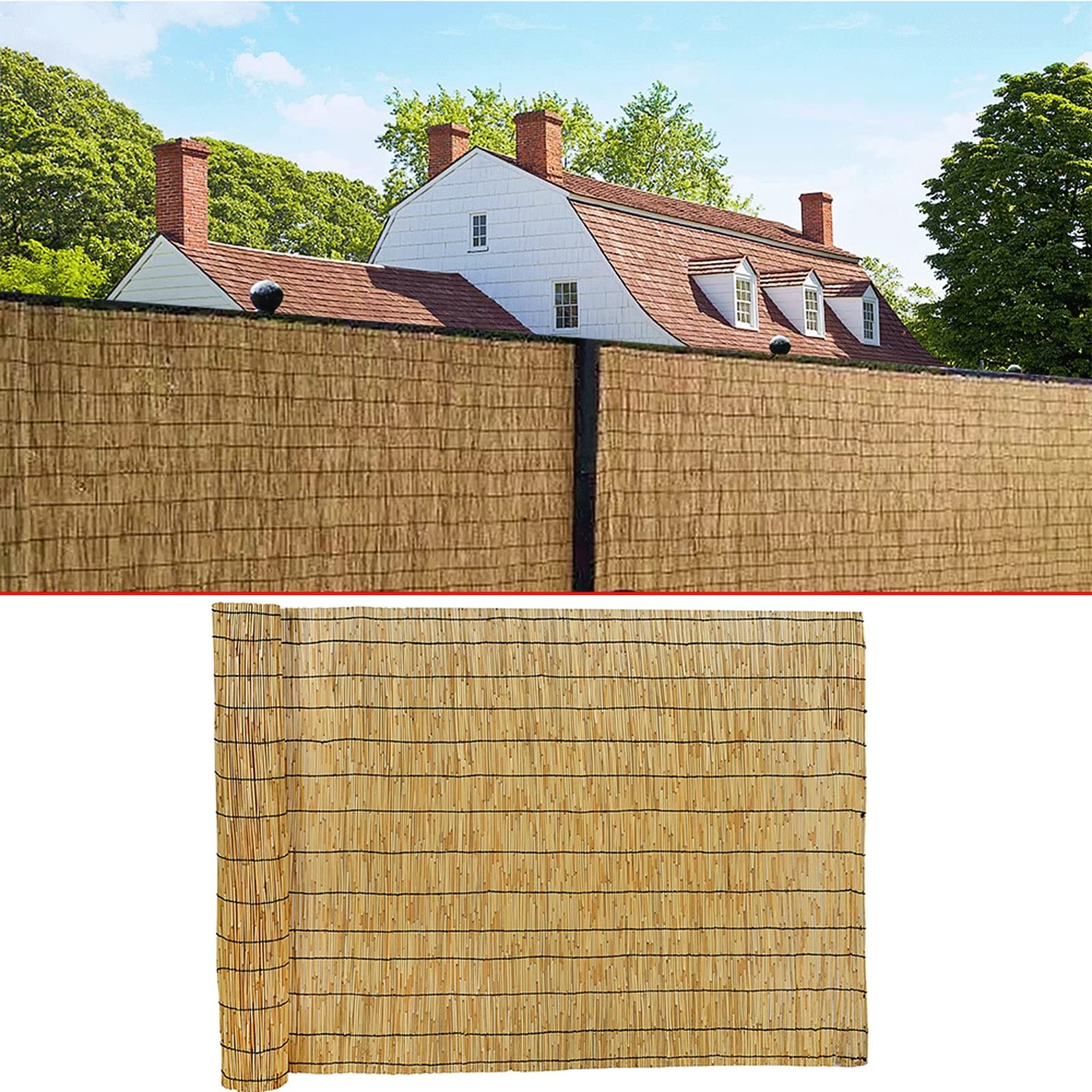 Yufenj Reed Roller Blinds, Bamboo Shutters, Decorative Fences, Indoor Screens, Sunshade and Sunscreen, Suitable for Indoor/Outdoor/Gazebo/Balcony/Patio (Size : 90x100CM/36x40in)-image-39