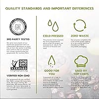 Vista 5 de Salute Sante! - Aceite de semilla de uva con infusión de romero para cocinar, sumergir, acabar, adobos y ensaladas, vegano, 6.8 fl oz, paquete de 6