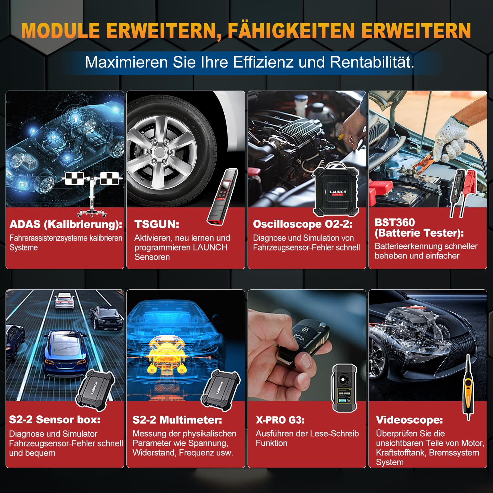 LAUNCH X431 PRO Elite OBD2 Diagnosegerät,ECU Online-Codierung & Bidirektional,Vollständige Systemdiagnose,45+Servicefunktionen,CANFD&DOIP,V.A.G. Guided Funktion,2 Jahren Update